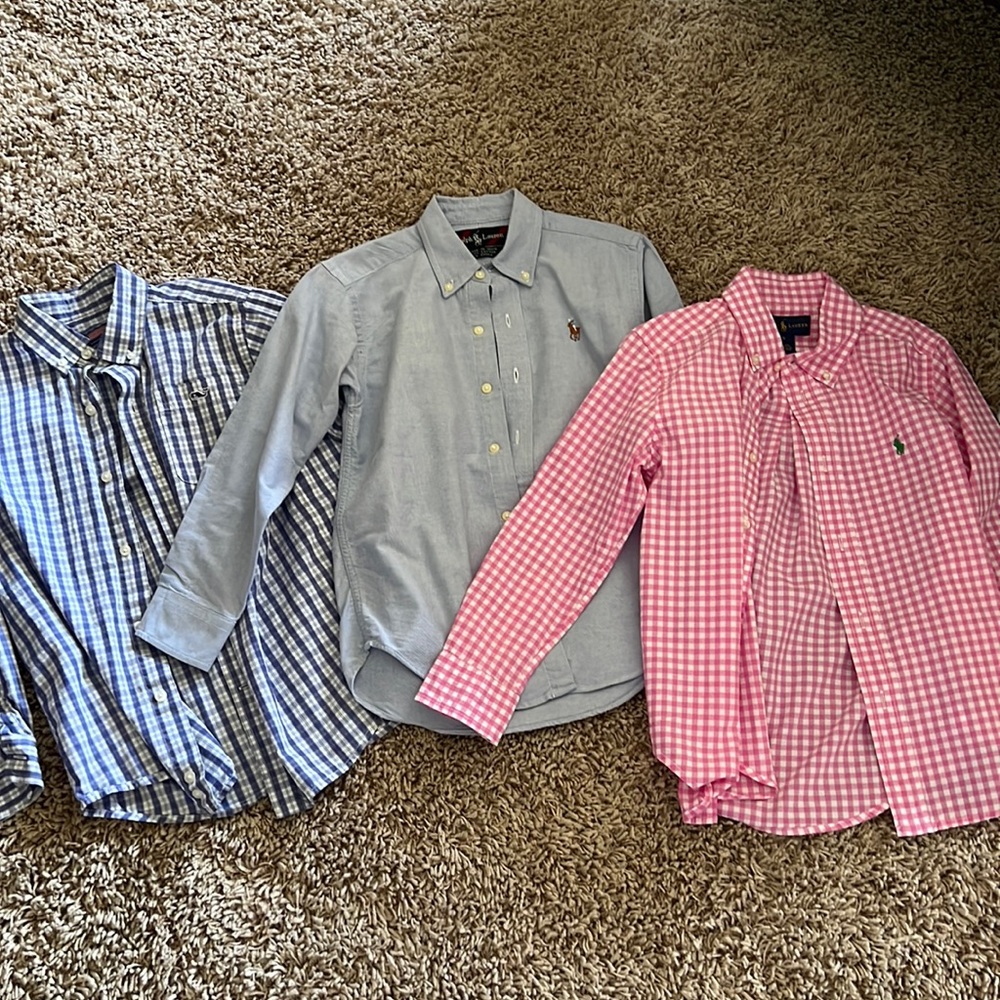 Boys dress shirts lot-  3 total